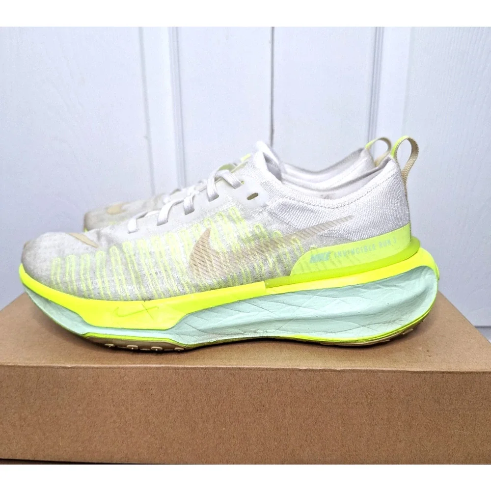 Nike ZoomX Invincible Run FK 3 White Volt DR2615-104 size 8